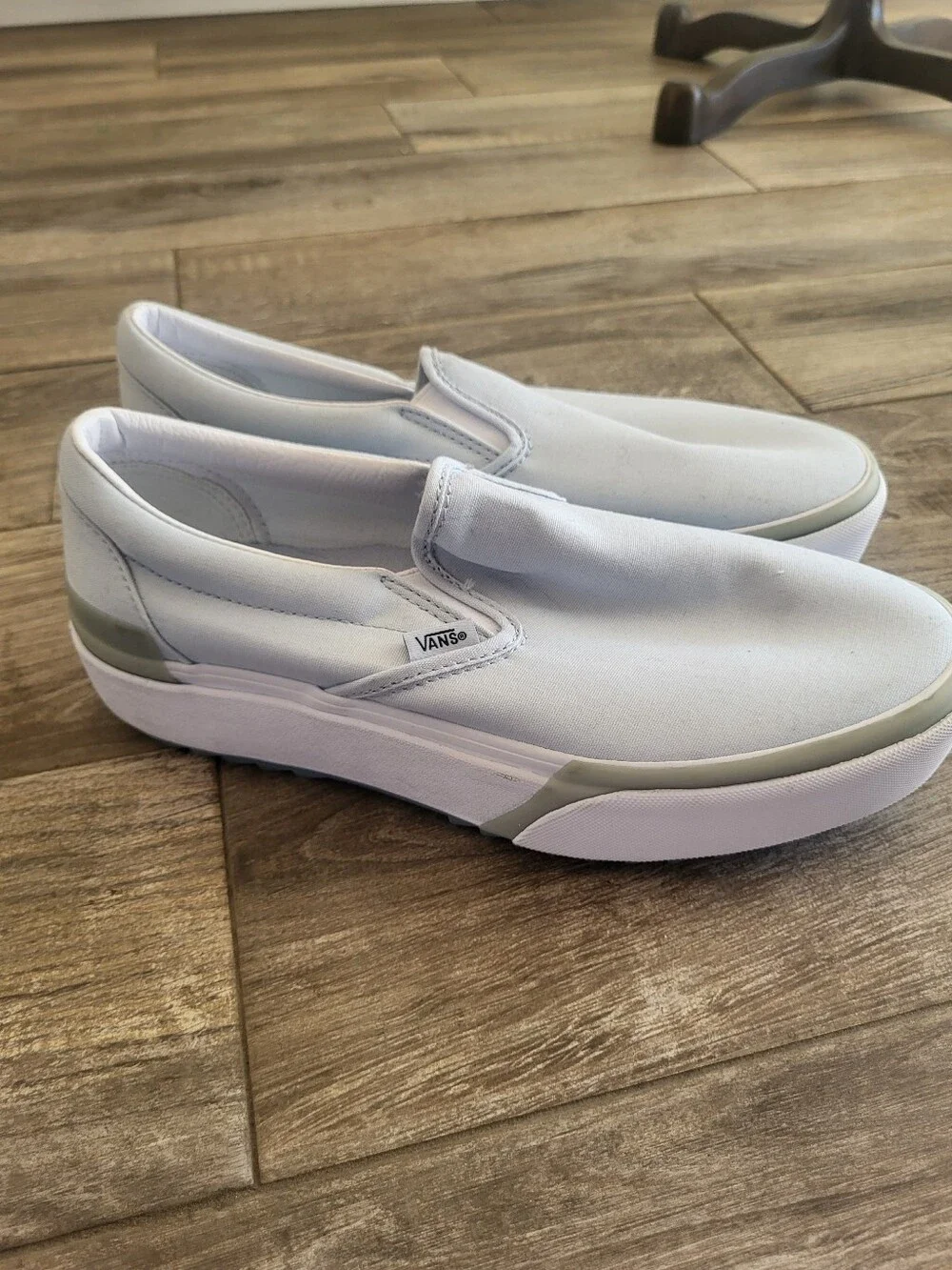 Vans Pastel Light Blue Classic Slip-On Stacked Womans 10.5 Nwot
